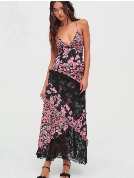 For Love & Lemons Rosalyn Maxi Dress - Picture 2 of 16